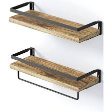 Wooden Rectangular Floating Shelves