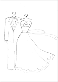 You can print out wedding coloring pages (11) for free here on coloringkids.org! Wedding Dress Coloring Page Template Frame Jpg Jpeg Image 1000 1400 Pixels Spose Immagini Ricamo