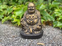 Gold Laughing Buddha White Buddhist