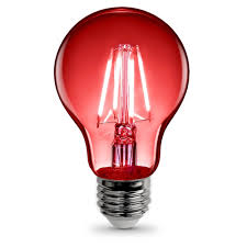 A19 Clear Glass Red Led Bulb Feit Electric