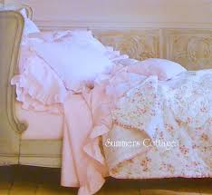Shabby Chic Pink Ruffle Sheet Set