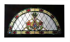 stained glass beveled glass wooden