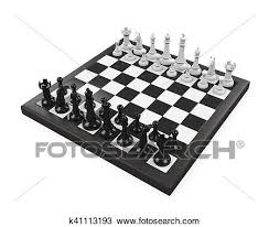 Adobeillustrator #chessdesign #grafikly this video will teach you how to creat 3d chess board and pieces in adobe illustrator. Chess Board With Chess Pieces Drawing K41113193 Fotosearch