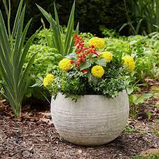 Fiberglass Bowl Planter