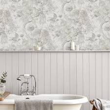 laura ashley birtle dove grey wallpaper