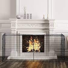 Homcom Foldable Fireplace Fence