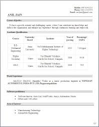 Download Resume Format For Mechanical Engineer Fresher Earpod Co