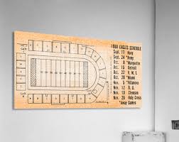college football stadium maps wall art