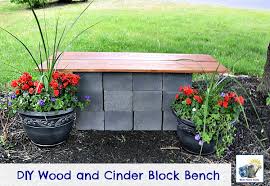 Diy Wood And Concrete Block Bench Curb