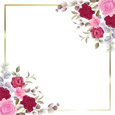 pink flower frame background