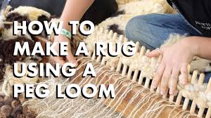how to make a rug using a peg loom