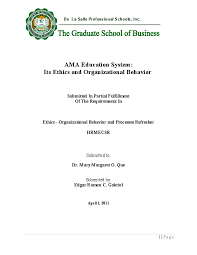 Doc Ama Education System Its Ethics And Organizational