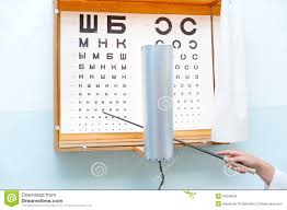 Eye Chart At Oculist Stock Image Image Of Symbol Medicine