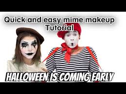 quick and easy mime makeup tutorial