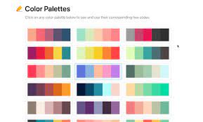 resource color codes and palettes