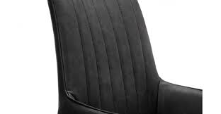 Soho Dining Chair Black Faux Leather