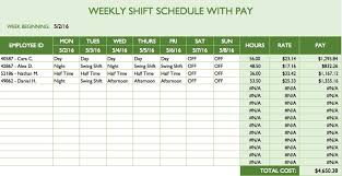Microsoft Excel Work Schedule Template Nfljerseysweb Com