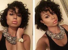 See before and after hairstyles of natural hair! Best Short Curly Weave Hairstyles