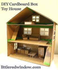 diy cardboard box toy house little