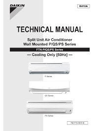 daikin p series technical manual pdf