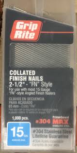 15ga 2 5 stainless steel finish nail