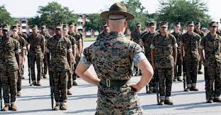 recruits at us marine corps boot c