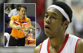 Although he&#39;s tough to match, but the thing is, you just can&#39;t simply call a foul on floppers,&quot; says Meralco coach Ryan Gregorio, inset, of Alaska rookie ... - abueva-gregorio