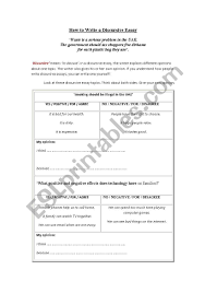 english worksheets how to write a discursive essay 