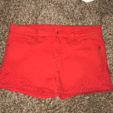 Cute Red Lace Shorts