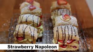 easy strawberry napoleon puff pastry