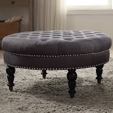 Deep buttoned chesterfield style foot stool stool coffee table. Ottomans Joss Main