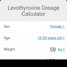levothyroxine dosage calculator