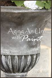 Aging Urn With Paint Stonegable Diy