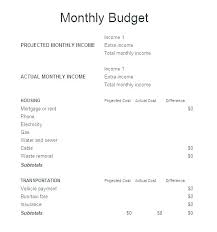 Free Monthly Budget Spreadsheet Template Budget Spreadsheet Excel