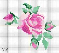 An elegant small design with flowers that you can decorate your home or make greeting cards and other crafts. Free Flower Cross Stitch Patterns Embroidery And Arts Creatives Rose Cross Stitch Pattern Cross Stitch Rose Cross Stitch Flowers