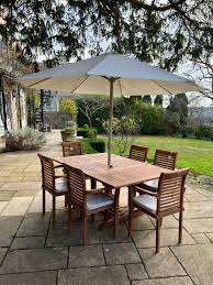 Teak Extending Garden Dining Set