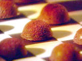 bite size chocolate almond brownies