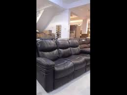 3 Seater Leather Gel Manual Recliner