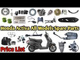 honda activa all spare parts