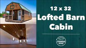 12x24 deluxe lofted barn cabin with