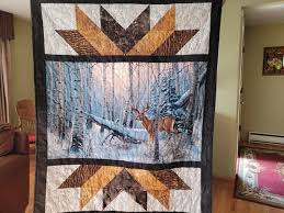 Quilt Or Wall Hanging With Deer Print