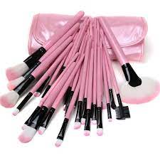 professional pink makeup brush set set