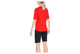 Poc Essential Mtb Women Short Sleeves Jersey Prismane Red