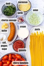 easy creamy chorizo pasta scrummy lane