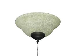 Ceiling Fan Tea Stone Glass Bowl Light
