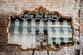 Please Find Your Seat Seating Chart Wedding Mirror By Table