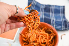 easy air fryer sweet potato curly fries