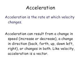 by acceleration edurev cl 10 question