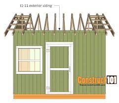 12x12 shed plans gable shed