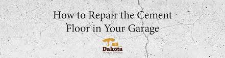 repair the cement floor in your garage